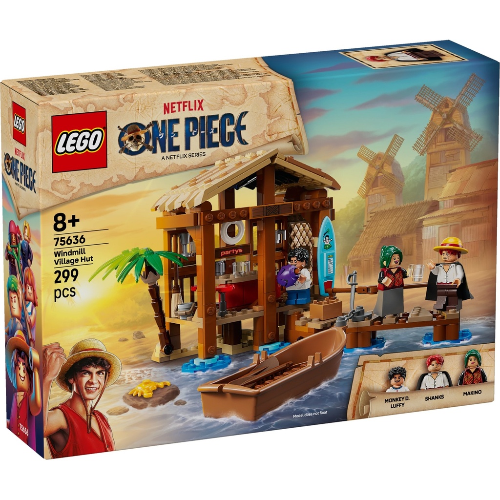 LEGO® ONE PIECE Windmill Village Hut Building Kit 75636