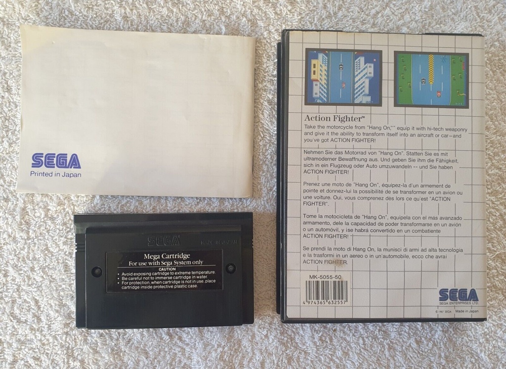 Action Fighter  ( Sega Master System ) Region Free Complete