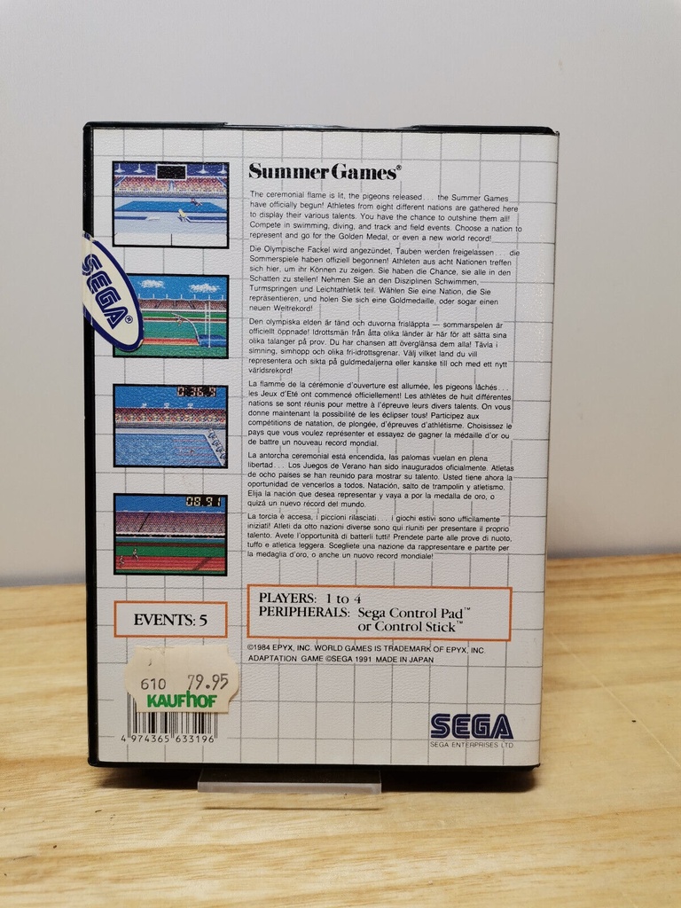 Sega Master System - Summer Games (Boxed) - 11750727