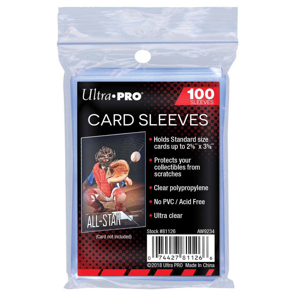 Ultra Pro - AW11739 - Card Protector Sleeves - - Transparent - 100 Piece 1 Clear