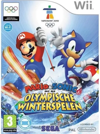 Wii Mario Sonic op de olympische winterspelen