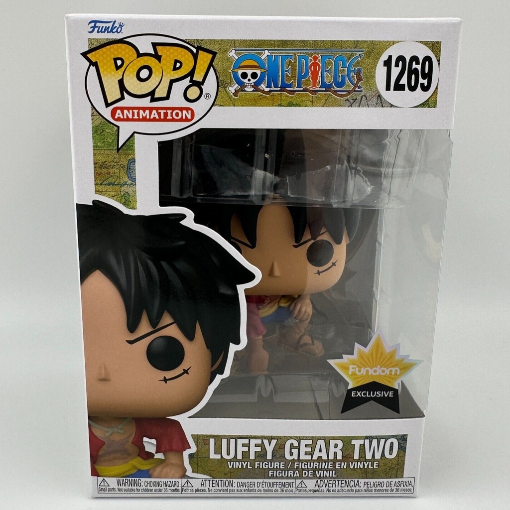 Pop! Animation One Piece Luffy Gear Two Exclusive Vinyl Figures, Rare Pop Vinyl