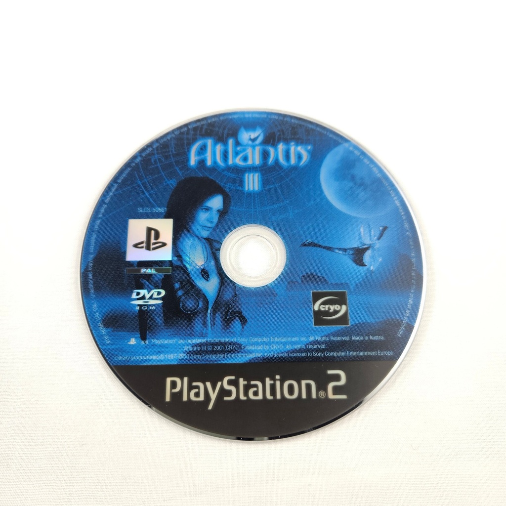 Atlantis III PlayStation 2 PS2 + Manual Tracked Post (G14)