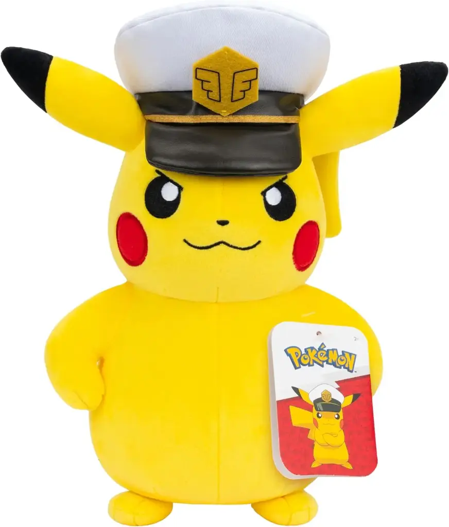 Pokemon Captain Pikachu 8-inch Soft Toy