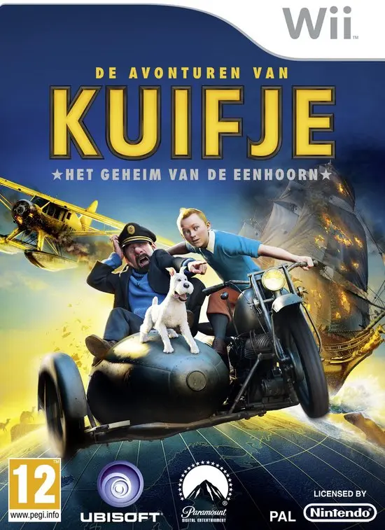 WII De Avonturen van Kuifje Het Geheim van de Eenhoorn