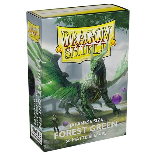 [Dragon Shield] Dragon Shield Japanese Size Matte Sleeves - Forest Green (60 Sleeves)