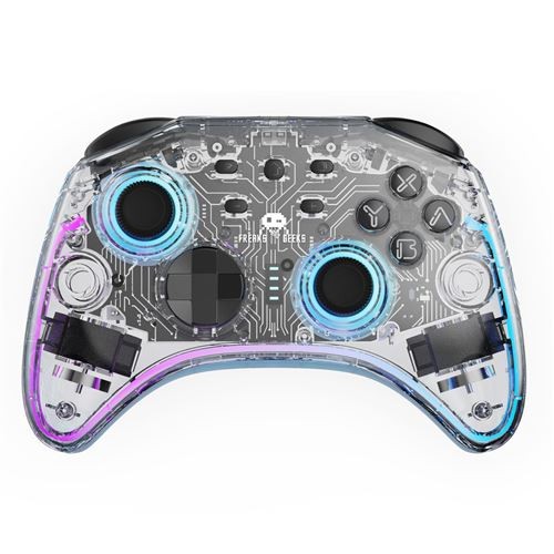 Freaks and Geeks Draadloze Controller Voor Nintendo Switch OLED En PC Transparant